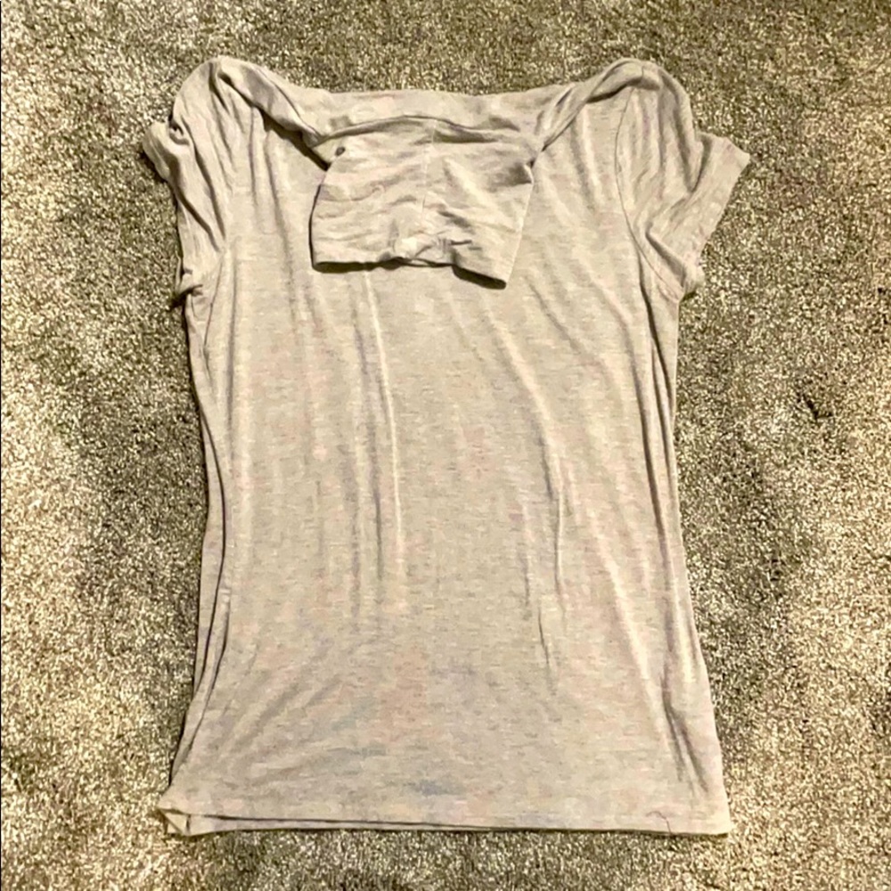 Short sleeve turtle neck shirt